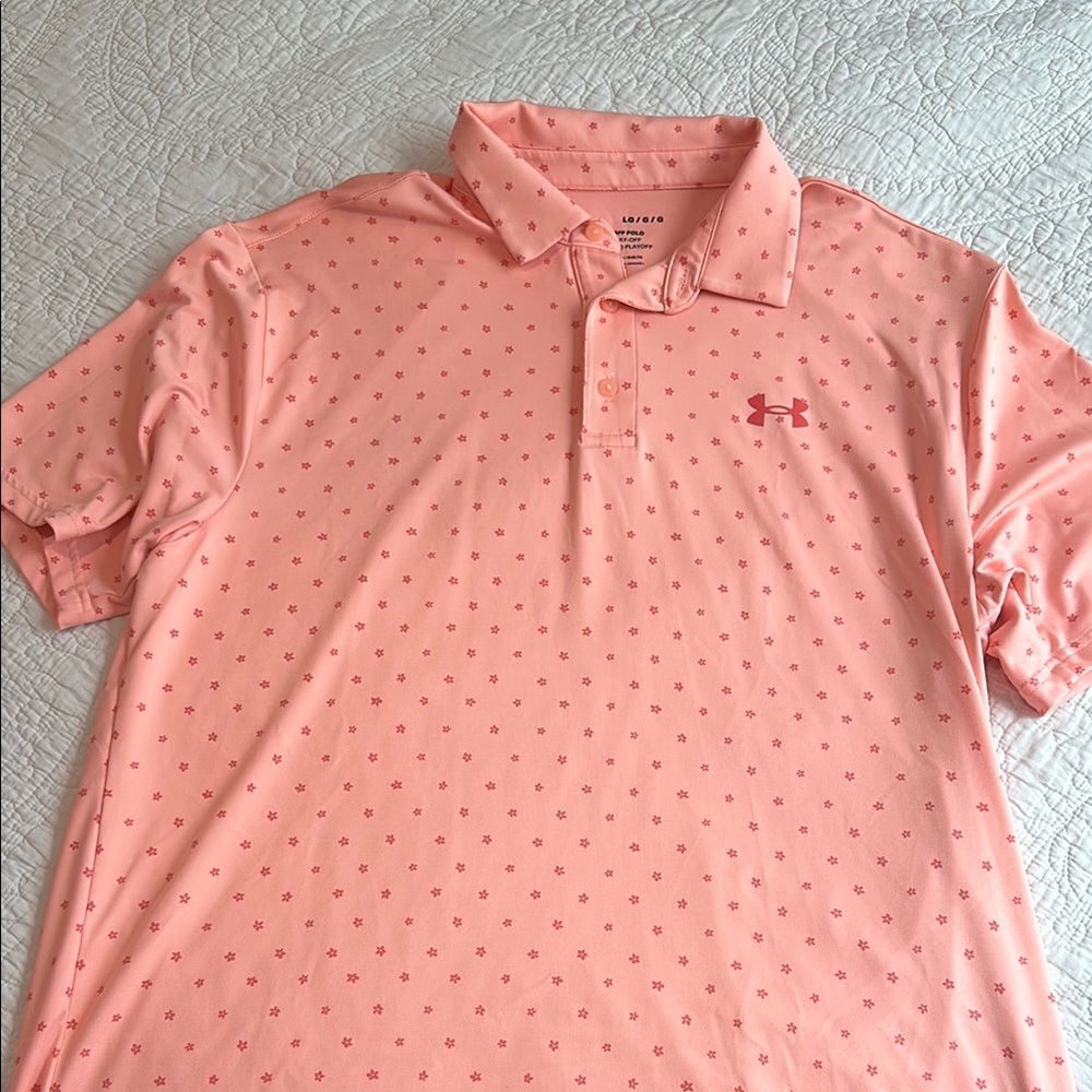 Under Armour Pink Polo Shirt